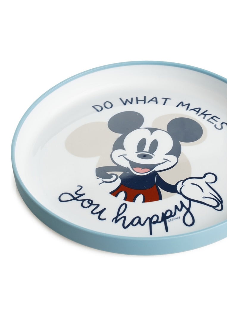 Piatto antiscivolo Thermobaby Mickey Mouse termoplastico per microonde Blu - Kiabi