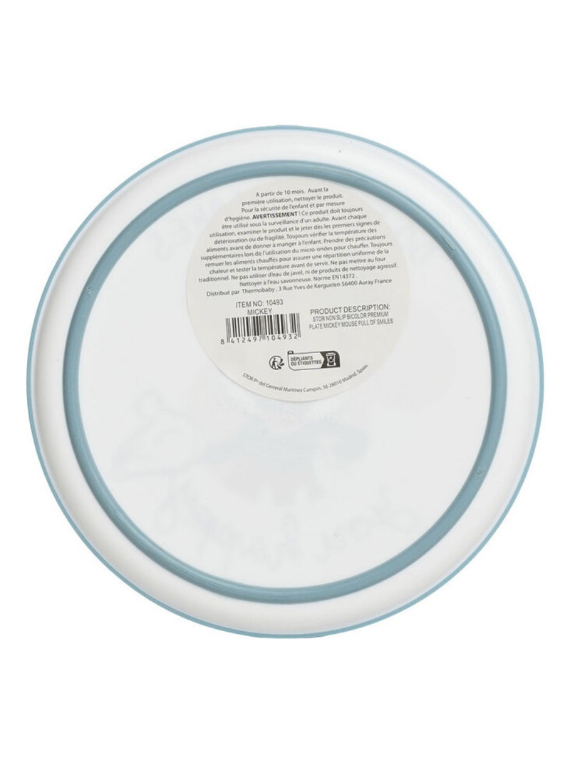 Piatto antiscivolo Thermobaby Mickey Mouse termoplastico per microonde Blu - Kiabi