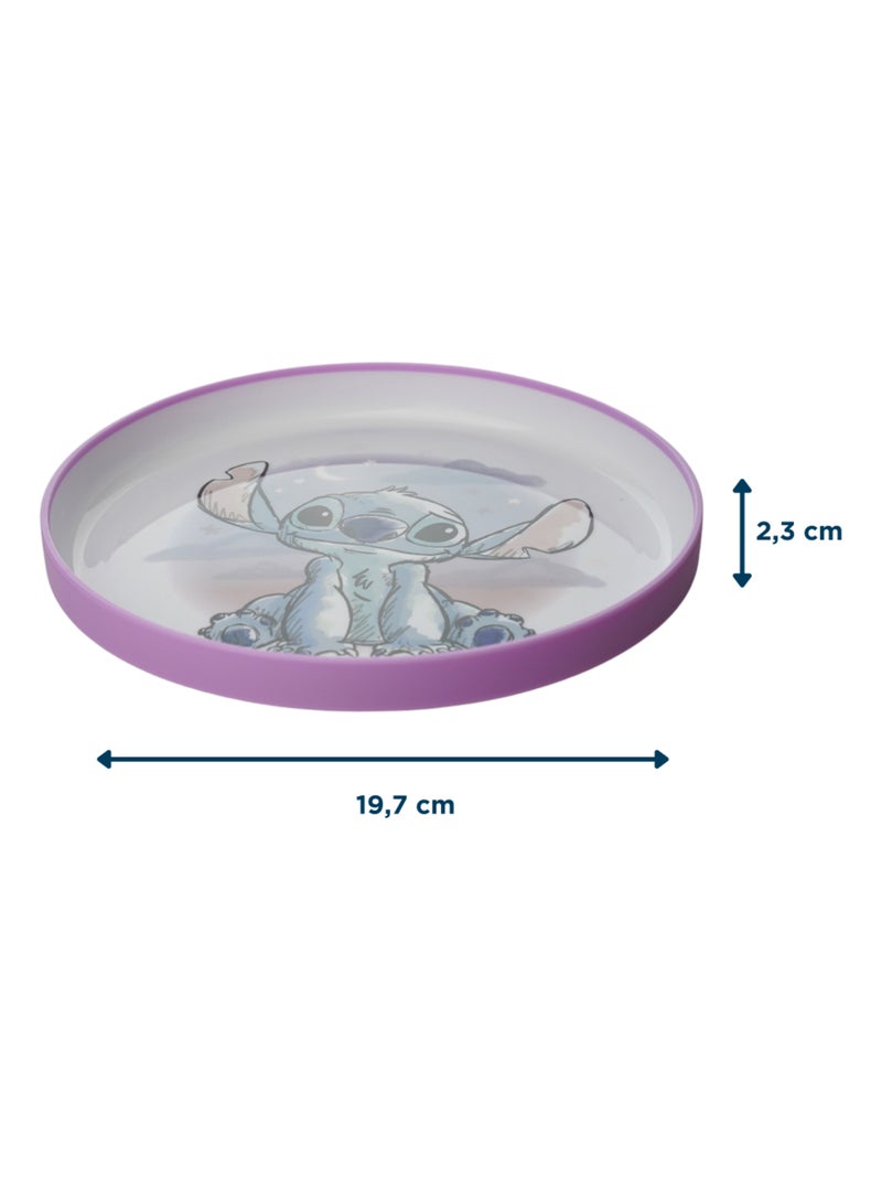 Piatto baby Disney Lilo & Stitch antiscivolo microonde senza BPA Viola - Kiabi