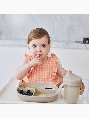 Piatto bebe in silicone con ventosa e coperchio | B.Box