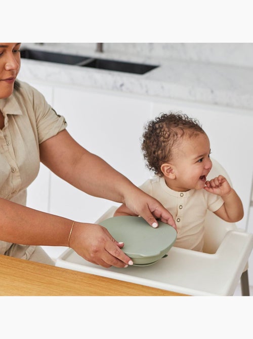 Piatto bebe in silicone con ventosa e coperchio | B.Box - Kiabi