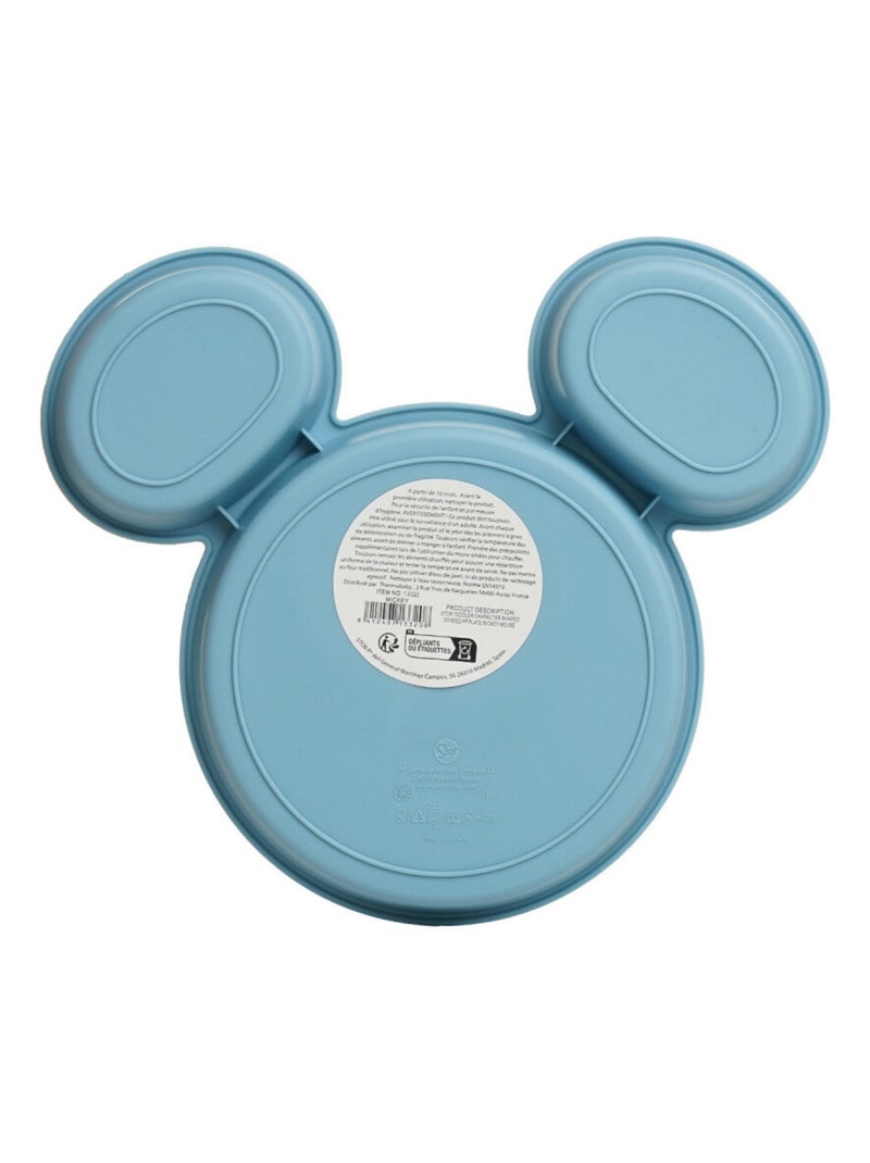 Piatto compartimentato Mickey Disney Baby in PP senza BPA Thermobaby 23,5 cm Blu - Kiabi