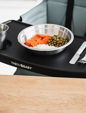 Piatto fondo in acciaio inox Thermobaby senza BPA 18 x 23 x 4 cm