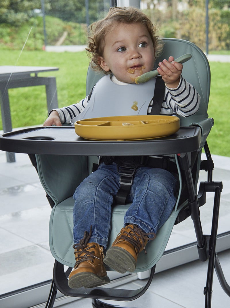 Piatto per bambini con scomparti in silicone con ventosa Thermobaby Giallo - Kiabi
