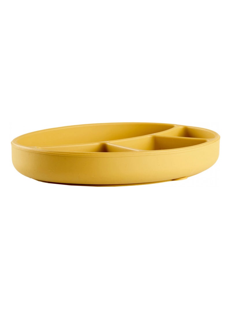 Piatto per bambini con scomparti in silicone con ventosa Thermobaby Giallo - Kiabi