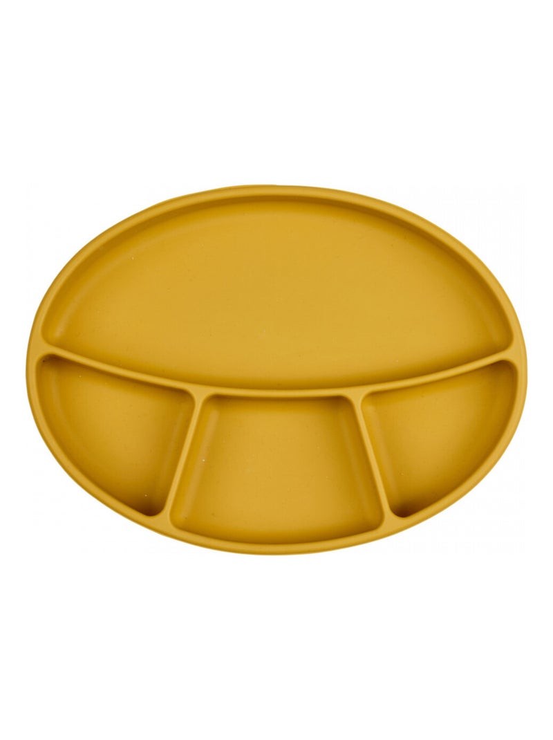 Piatto per bambini con scomparti in silicone con ventosa Thermobaby Giallo - Kiabi