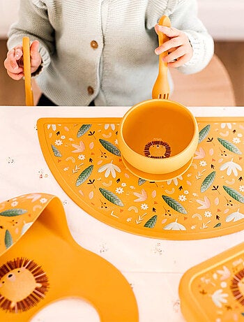 Piatto suddiviso in silicone con ventosa - animali | Sassi Junior