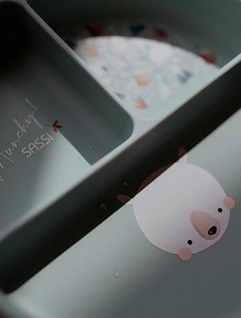 Piatto suddiviso in silicone con ventosa - animali | Sassi Junior