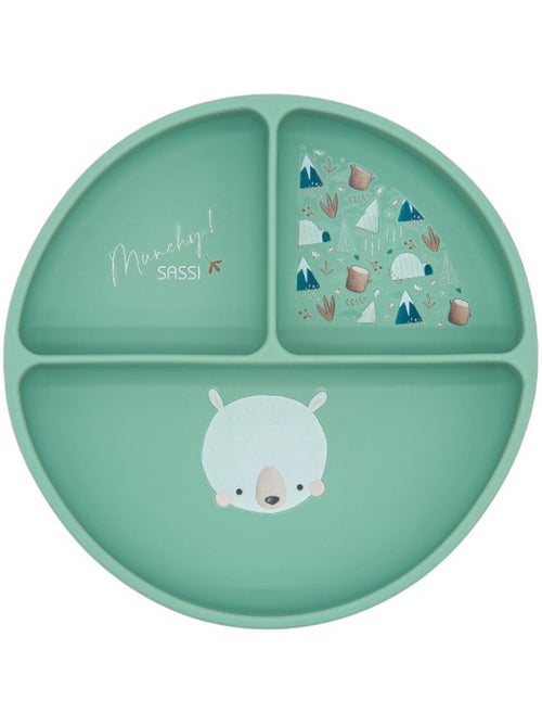 Piatto suddiviso in silicone con ventosa - animali | Sassi Junior - Kiabi