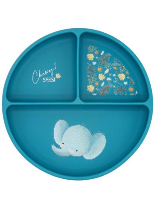 Piatto suddiviso in silicone con ventosa - animali | Sassi Junior - Kiabi