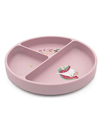 Piatto suddiviso in silicone con ventosa - animali | Sassi Junior