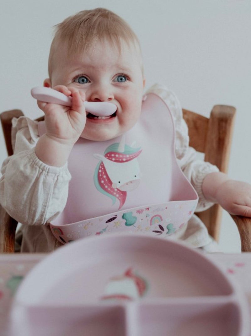 Piatto suddiviso in silicone con ventosa - animali | sassi junior | sassi junior Rosa - Kiabi