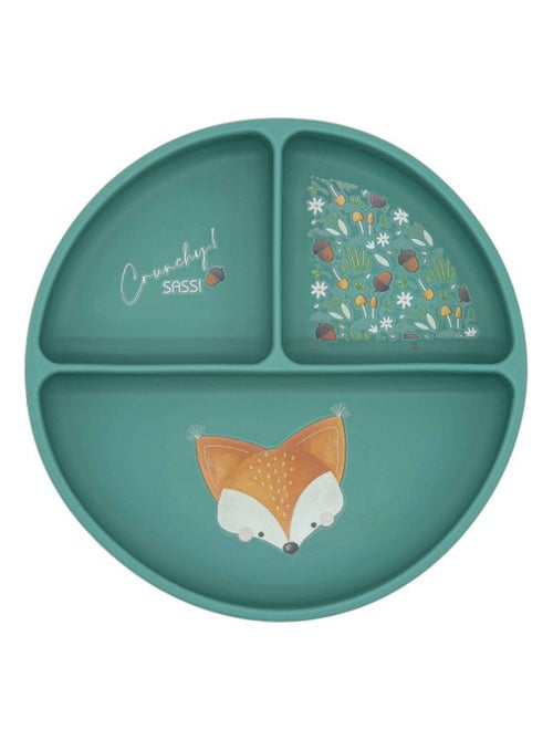 Piatto suddiviso in silicone con ventosa - animali | Sassi Junior - Kiabi