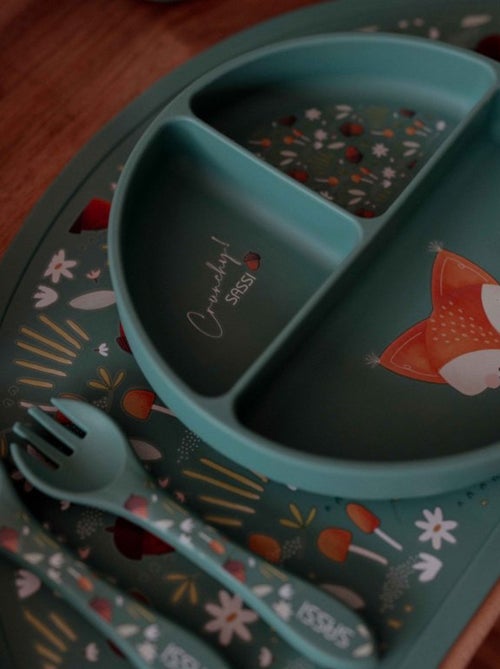 Piatto suddiviso in silicone con ventosa - animali | Sassi Junior - Kiabi