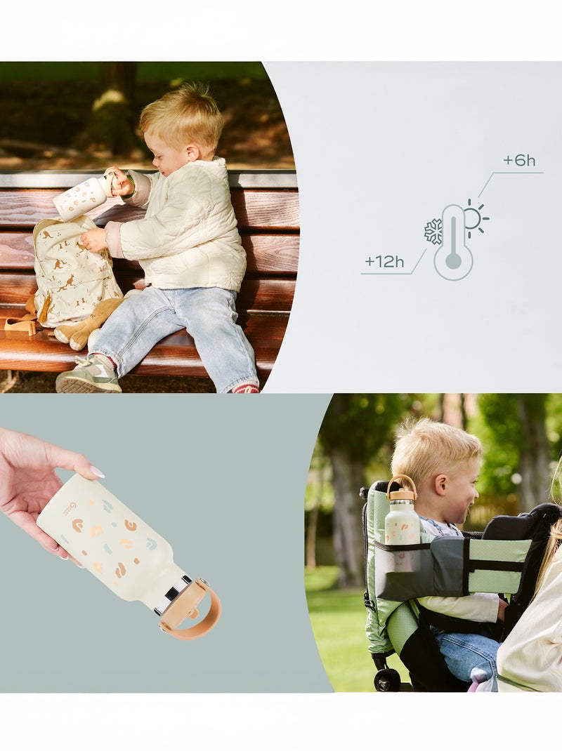 Piccola borraccia in acciaio inox 'Babymoov' Beige - Kiabi