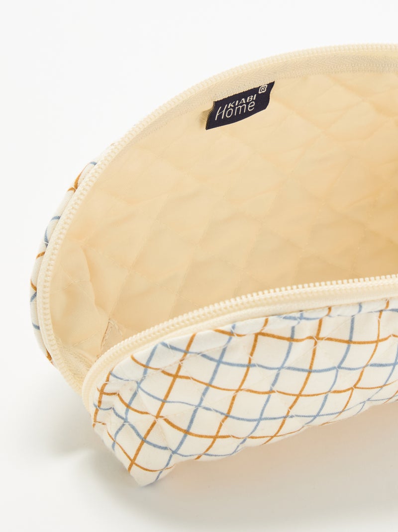 Piccola pochette in tessuto trapuntato Bianco Ecru - Kiabi