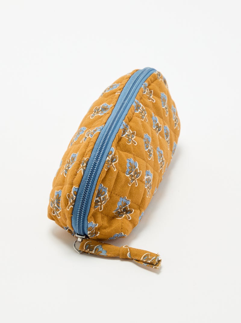 Piccola pochette in tessuto trapuntato Giallo senape - Kiabi
