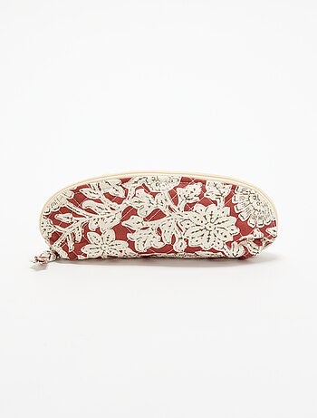Piccola pochette in tessuto trapuntato