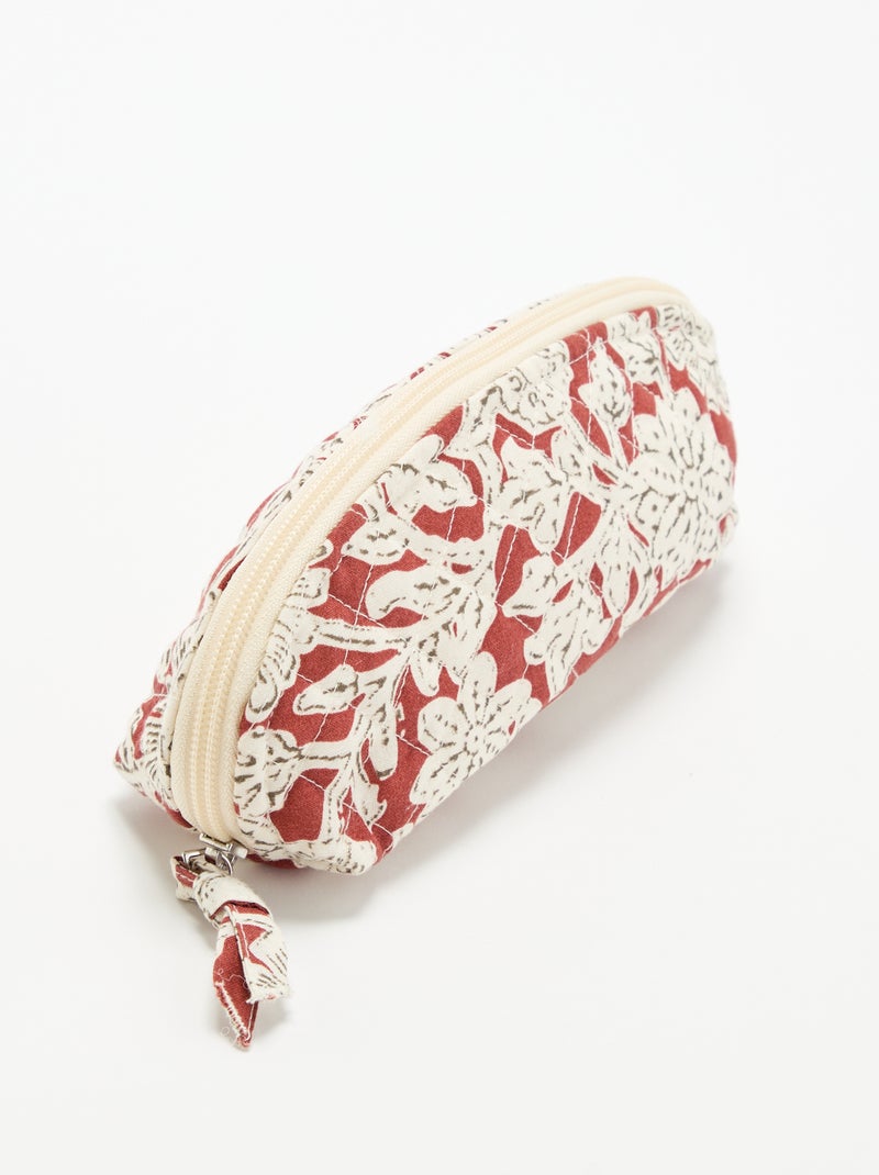 Piccola pochette in tessuto trapuntato Rosso - Kiabi