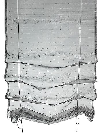 Piccola tenda da alzare in organza con motivo a goccia metallico