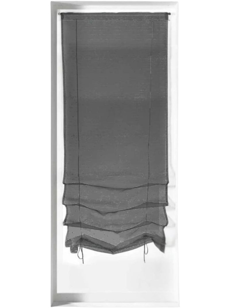 Piccola tenda da alzare in organza con motivo a goccia metallico Grigio chiaro - Kiabi