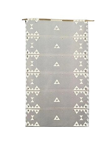 Piccola tenda per finestra con ricamo a triangolo
