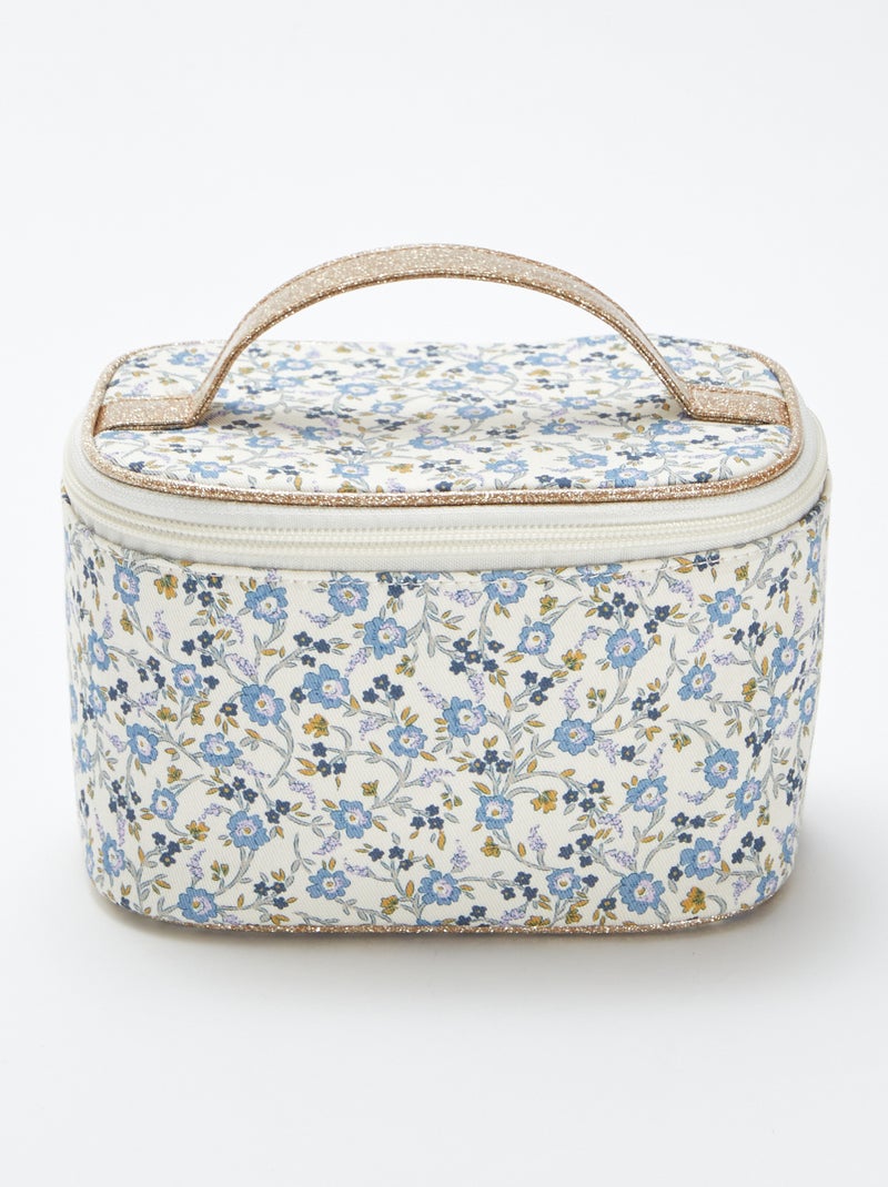 Piccolo beauty case con stampa floreale BLU - Kiabi