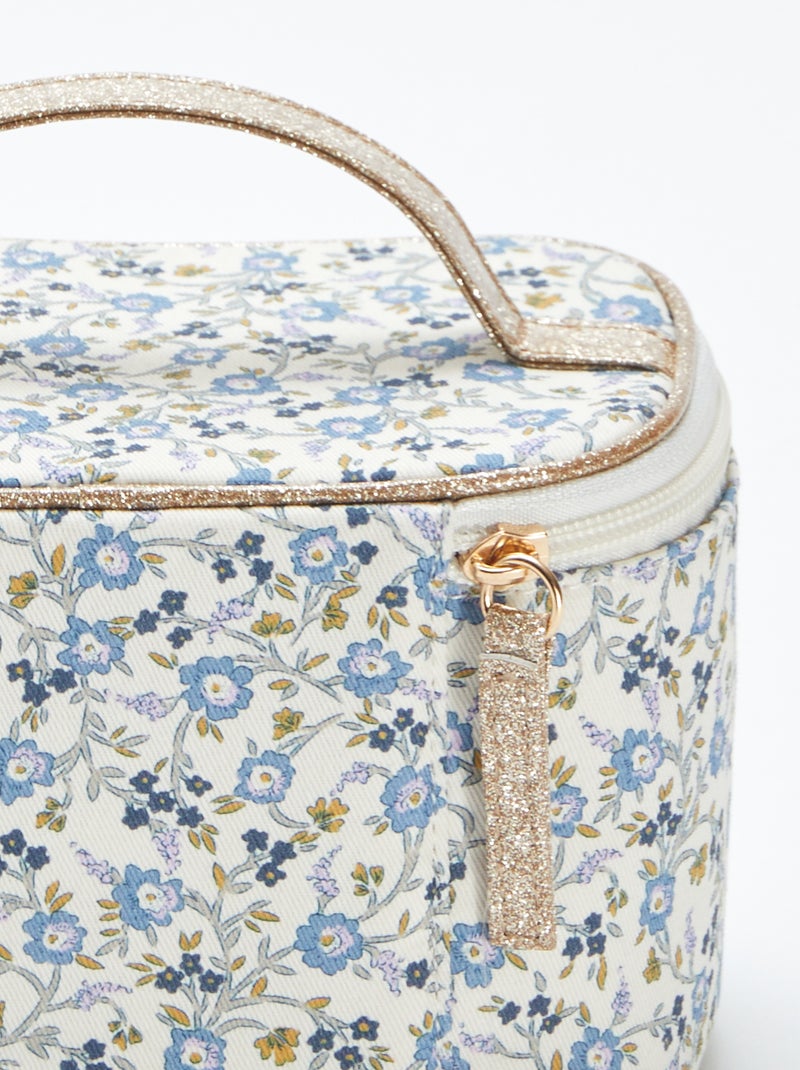 Piccolo beauty case con stampa floreale BLU - Kiabi