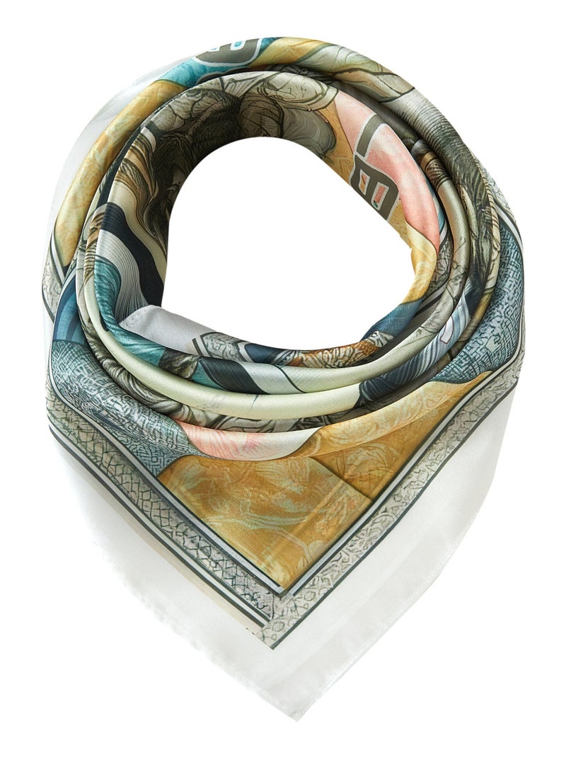 Piccolo carré di seta Anchor Cleo Multicolore - Kiabi