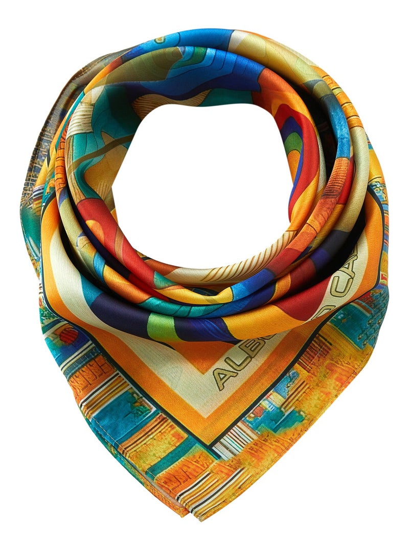 Piccolo carré di seta Dreaming Cleo Multicolore - Kiabi