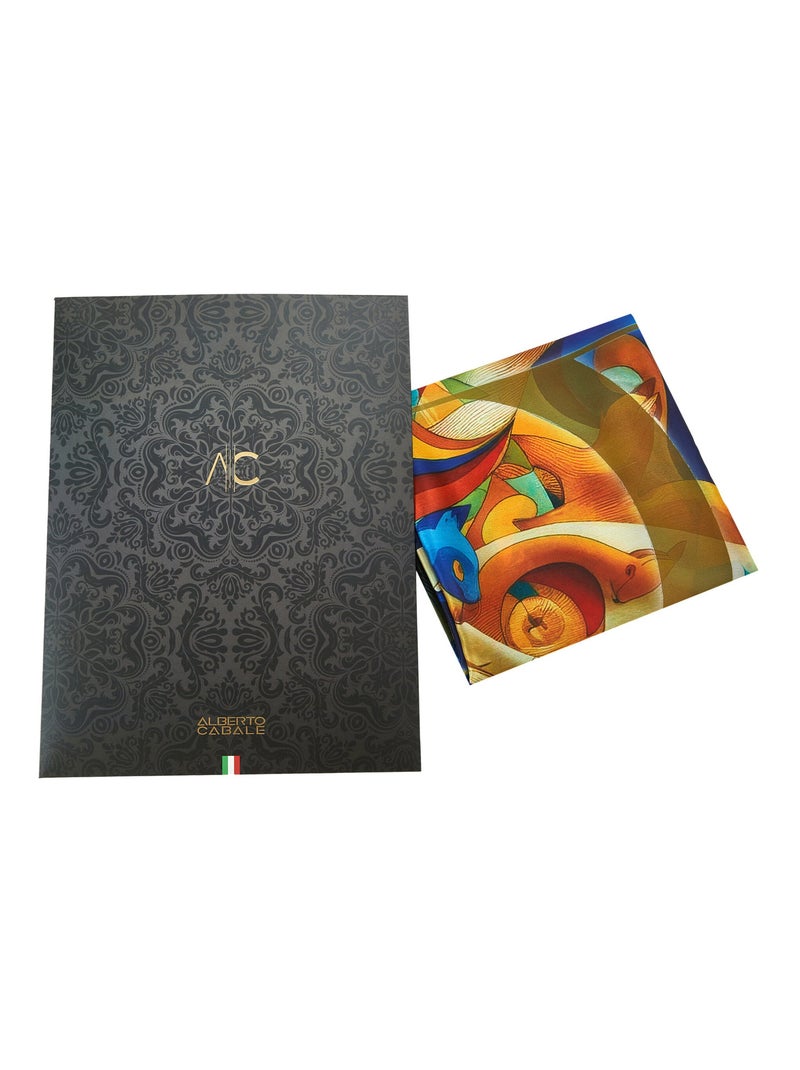 Piccolo carré di seta Dreaming Cleo Multicolore - Kiabi