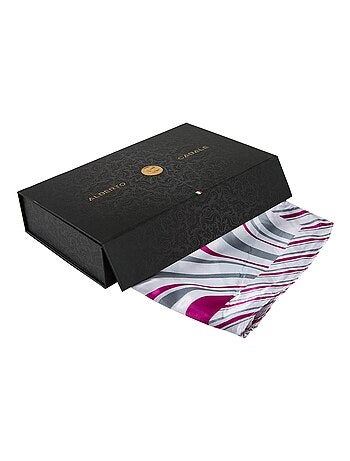 Piccolo carré di seta Navy Brown Cleo