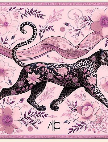 Piccolo carré di seta Proud Panther Cleo