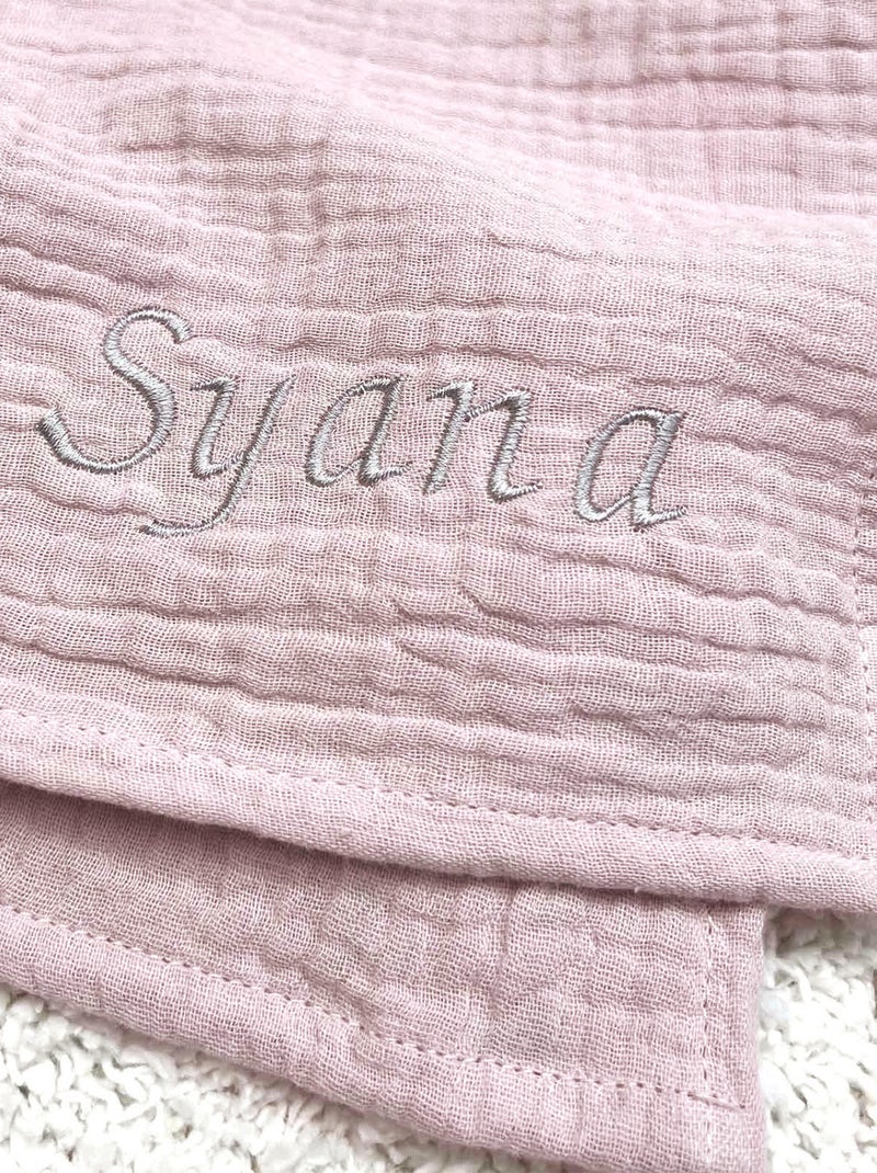 Piccolo pannolino in garza di cotone, made in france | sevira kids | sevira kids Rosa antico - Kiabi