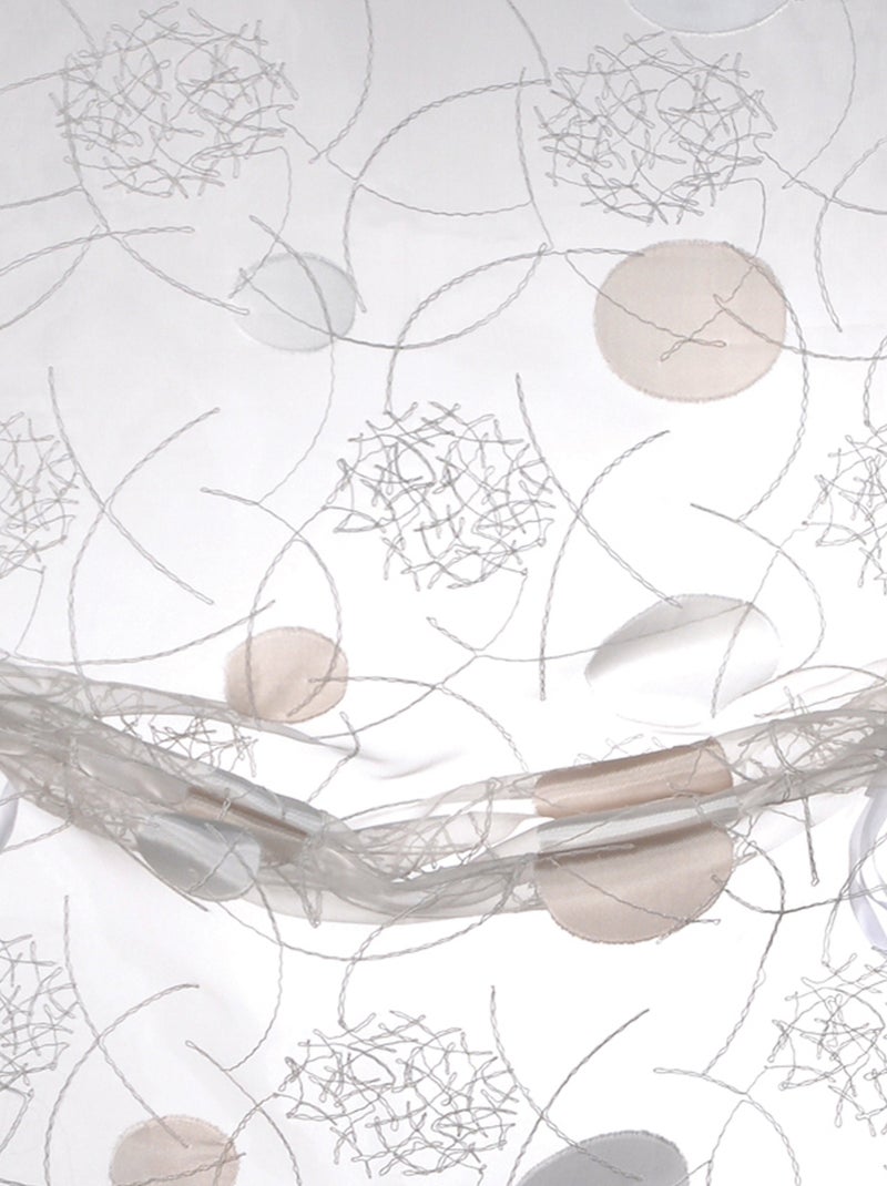 Piccolo velo in organza jacquard da tirare su Avorio - Kiabi