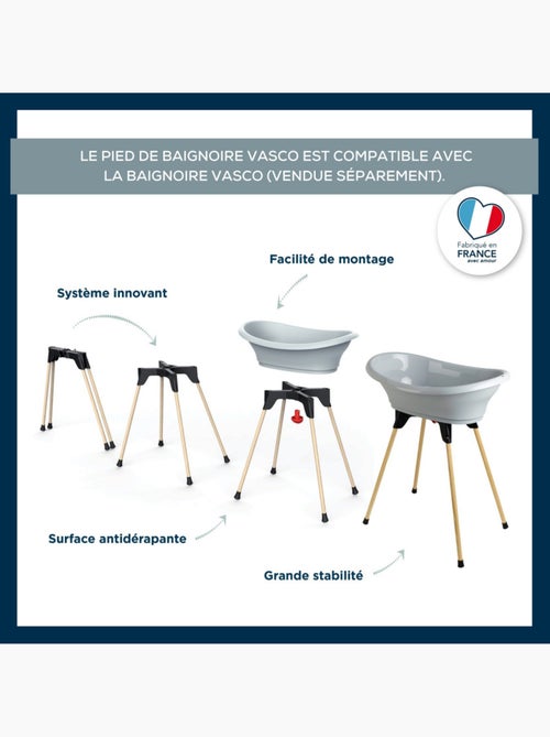 Piedi per vasca da bagno VASCO Thermobaby pieghevoli antiscivolo prodotti in Francia - Kiabi Piedi per vasca da bagno VASCO Thermobaby pieghevoli antiscivolo prodotti in Francia - Kiabi