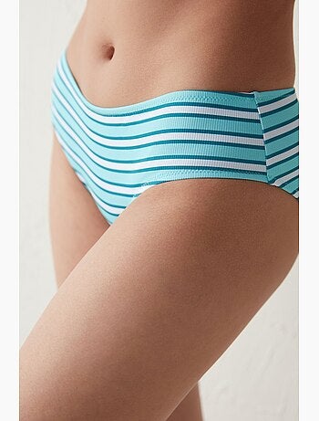 Piedras slip bikini hipster a righe penti