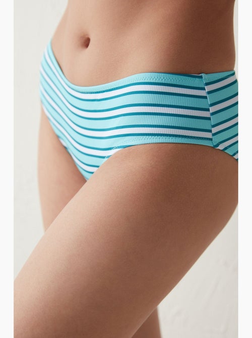 Piedras slip bikini hipster a righe penti - Kiabi