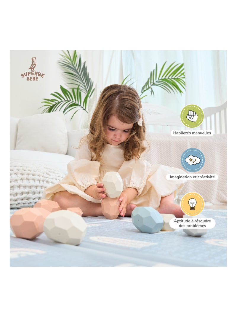 Pietre da impilare in equilibrio - Gioco educativo | SUPERBE BEBE N/D - Kiabi