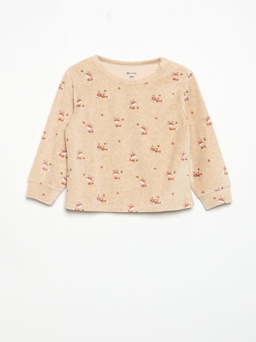 Pigiama 2 pezzi - Felpa + pantaloni - Kiabi