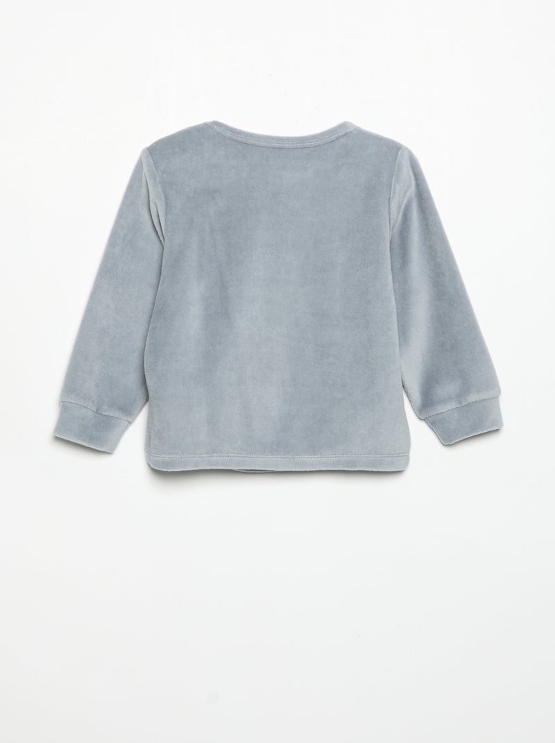 Pigiama 2 pezzi - Felpa + pantaloni Blu - Kiabi
