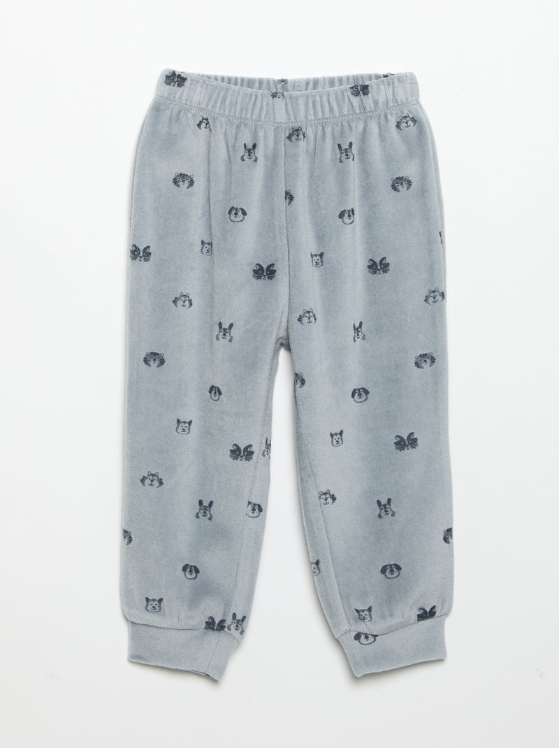 Pigiama 2 pezzi - Felpa + pantaloni Blu - Kiabi