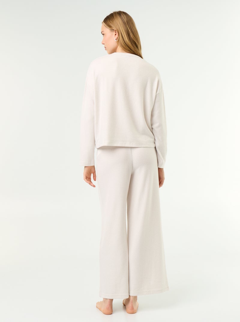 Pigiama 2 pezzi - Felpa + pantaloni Grigio - Kiabi
