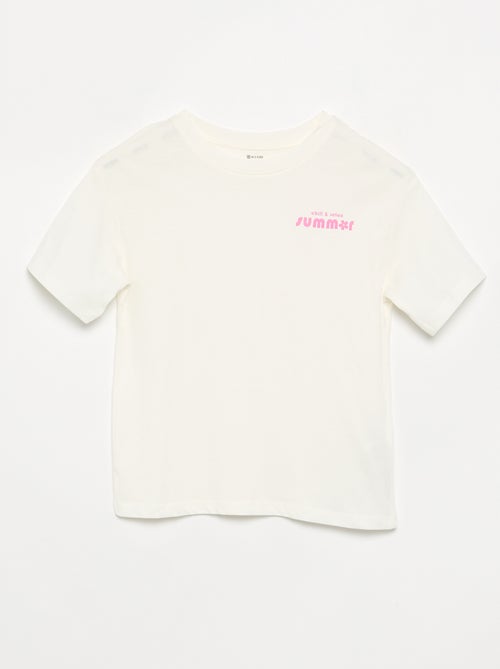 Pigiama 2 pezzi - short + T-shirt - Kiabi Pigiama 2 pezzi - short + T-shirt - Kiabi