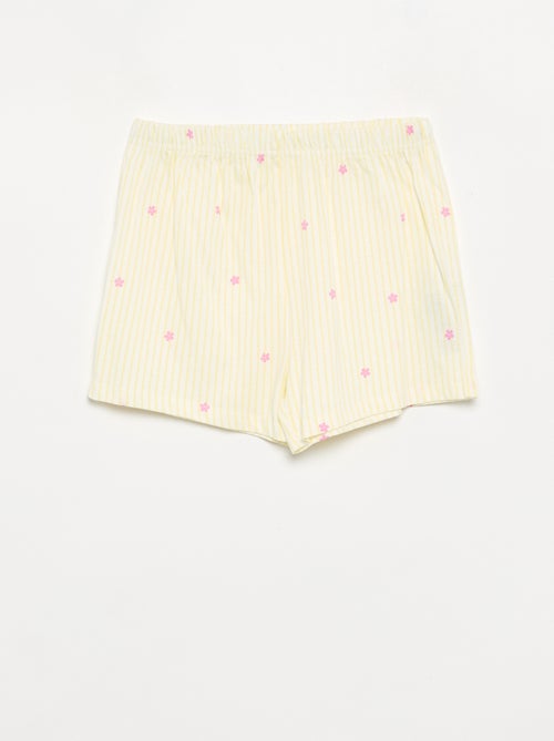 Pigiama 2 pezzi - short + T-shirt - Kiabi Pigiama 2 pezzi - short + T-shirt - Kiabi