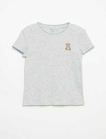 Pigiama 2 pezzi - T-shirt a maniche corte + pantaloni a righe
