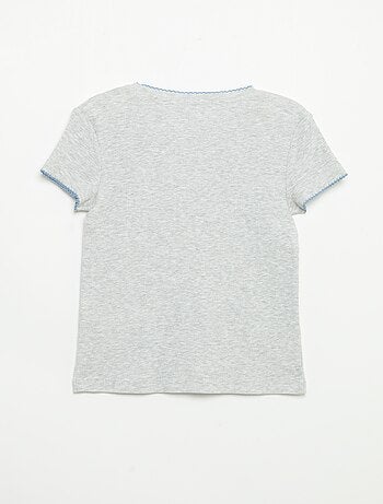 Pigiama 2 pezzi - T-shirt a maniche corte + pantaloni a righe