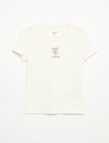 Pigiama 2 pezzi - T-shirt a maniche corte + pantaloni a righe