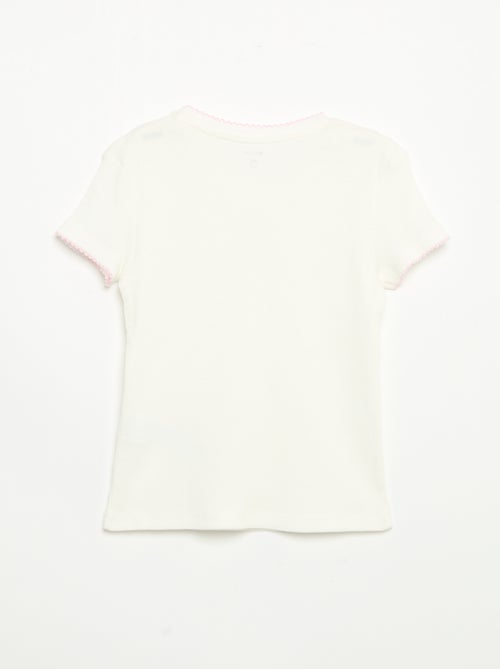 Pigiama 2 pezzi - T-shirt a maniche corte + pantaloni a righe - Kiabi