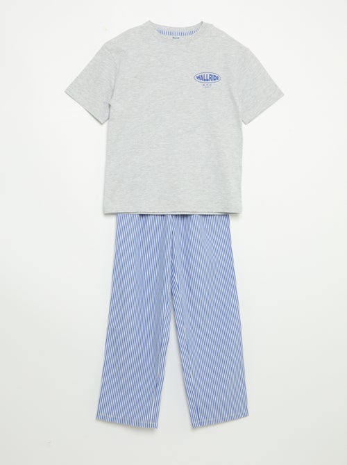 Pigiama 2 pezzi - T-shirt a maniche corte + pantaloni - Kiabi Pigiama 2 pezzi - T-shirt a maniche corte + pantaloni - Kiabi